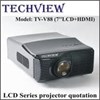 may chieu techview tv-v88 (7’’lcd+hdmi) white hinh 1